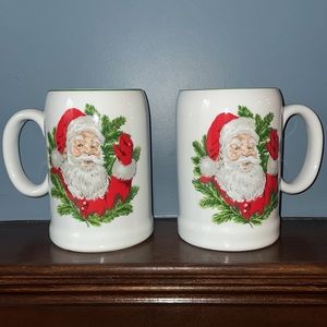 Set of 2 beautiful Santa Claus mug